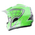 thumbnail image 6 of Wow! Youth Motocross Helmet HJOY BMX MX ATV Dirt Bike Helmet Spider Web Green, Goggles, Martian Spider Green Glove Youth Bundle, 6 of 8