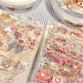 thumbnail image 4 of 5pcs Hello Kitty Rilakkuma Lovely Cartoon Die-cutting Sticker KT Cat Anime Handbooks Material Stickers Flashing Laser Stickers, 4 of 6