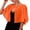 Orange, variant on Soft Chiffon Capelet Shawls Wraps Evening Bridesmaid Wedding Cover Up Women’s Dressy Cardigan Sheer Bole Accessories