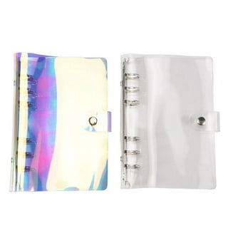 2 Pcs A5 Rainbow Soft Pvc Notebook Binder, Refillable Paper Pvc