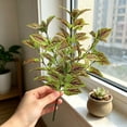 thumbnail image 4 of Artificial Perilla Leaves Greenery Stems, 17.7" Large Foliage Picks Purple-Green Leaves, Lifelike Botanic Decor for Floral Arrangement, Home Shelf Centerpiece Wedding Party Indoor, 4 of 6