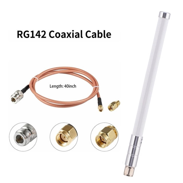 5.8 Dbi for Helium Hotspot Hnt Miners Antenna Fiberglass Aerial Kit Rg142 Cable