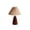 B #y68, variant on BiFandian Vintage Wood Base Pleated Table Lamp, Boho Decorative Night Light with Pleated Lampshade, Stylish Bedside Lamp for Bedroom,Living Room, End Table, Office, Indoor Decoration