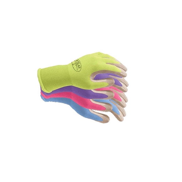 Guantes de trabajo Showa Atlas 370 con agarre de nitrilo, paquete de 4