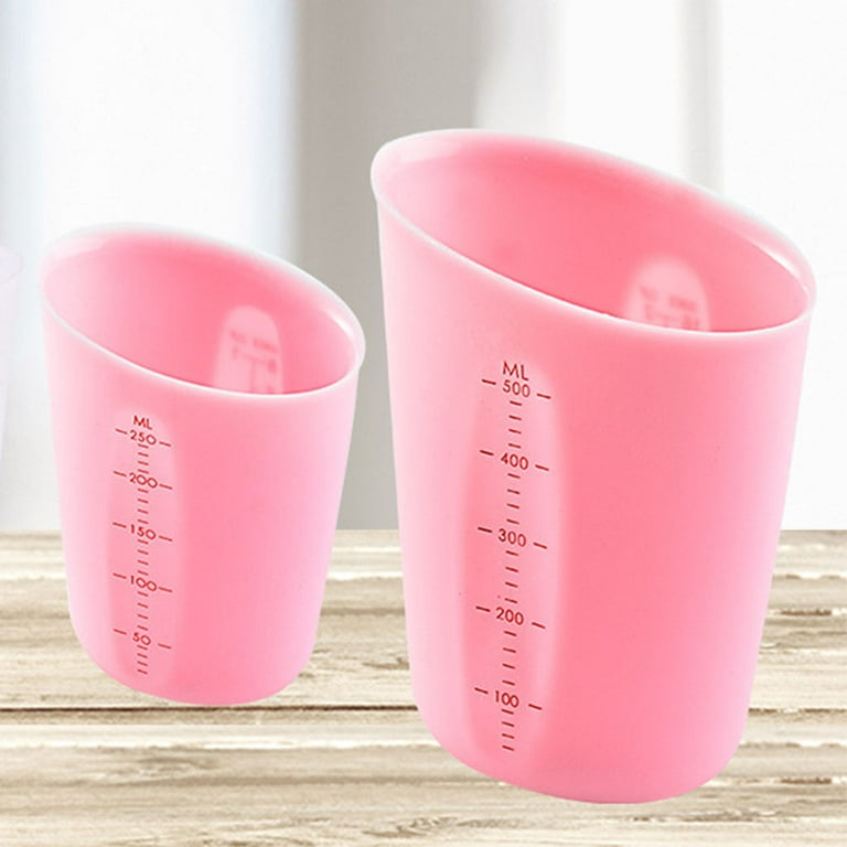 2 Silicone Cups For Resin Measuring Cup 250 / 500ml Precise Scale
