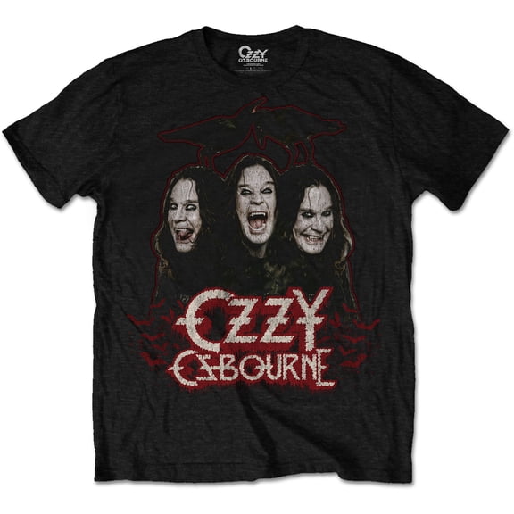 Ozzy Osbourne Unisex T-Shirt Crows & Bars (Small)