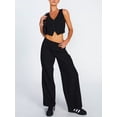 thumbnail image 2 of Womens Button Down Vests Top Summer Casual Crop Tank Tops Sleeveless Blazer Suit Waistcoat Jacket, 2 of 7