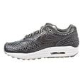 thumbnail image 4 of Nike Air Max 1 Premium Women's Running Shoes Metallic Pewter/Metallic Pewter 454746-015, 4 of 6