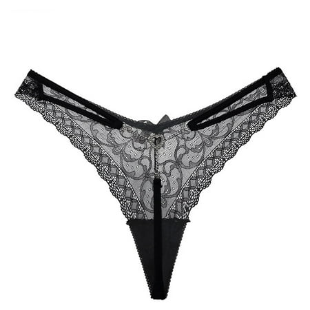 

RPVATI Women s Breathable Solid Panties Sexy Underwear Low Rise T-Back G-String Thong