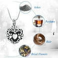 thumbnail image 4 of Pet Cremation Jewelry Urn Necklace for Ashes for Dog/Cat/Pets Paw Print Locket Memorial Pendant Keepsake Jewelry for Women Men, 4 of 7