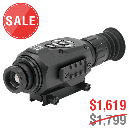 ATN ThOR-HD 384 1.25-5x, 384x288, 19 mm, Thermal Rifle Scope w/ High Res Video, WiFi, GPS, Image Stabilization, Range Finder, Ballistic Calculator and IOS and Android
