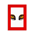 thumbnail image 1 of Cartoon Animal Fox Eye Decoration Picture Display Art Red Photo Frame, 1 of 4