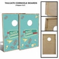 thumbnail image 2 of Slick Woody's Tailgate 50S Diner Style Cornhole Board Set in Blue (8 Bags), 2 of 2