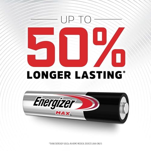 Energizer MAX Alkaline AAA Batteries (Pack of 48)