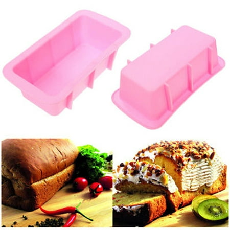 

MageCrux 1PC Rectangle Silicone Non Stick Bread Loaf Cake Mold Bakeware Baking Pan Oven Mould