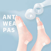 Transparent Blister Tape Moleskin Tape 2 Rolls Moleskin Roll Anti Foot Care Stickers Blister Pads High Heel Foam Tape Shoes Transparent