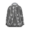 thumbnail image 3 of Grey Dog Paw Footprint Backpack for School,Cute School Bag,Schoolbag with Adjustable Shoulder Straps & Padded Back,15.3"x11"x7.1".﻿, 3 of 6