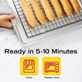 thumbnail image 6 of New York Bakery Real Garlic Breadsticks, 10.5 oz (6 Count), Frozen, 6 of 9