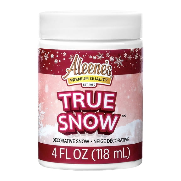 Aleene’s True Snow Texture Medium, 4 fl oz – Dimensional Snow Effect for Holiday Crafts