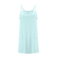thumbnail image 4 of Levmjia Women Summer Dresses Casual Sleeveless Round Neck Mini Polyester Solid Comfortable Vacation Beach Party Wear, 4 of 5