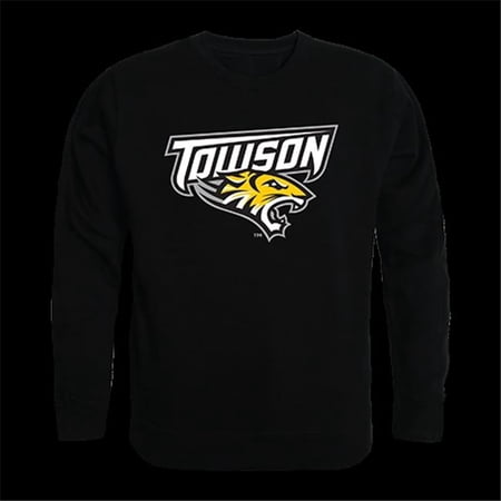 W Republic Products College Crewneck, Towson University, Black - Large