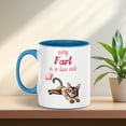 thumbnail image 4 of Every Fart is Love Note Abyssinian Guilty Face Happy Valentine's 11oz Accent Two-tone Mug Cat Lover Kitten Owner Gifts Coffee Tea Cup - 01016, 4 of 5