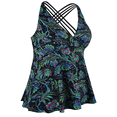 thumbnail image 2 of Firpearl Women's Tankini Swimsuits Cross Back Flowy Swim Tops Modest Swimwear, 2 of 4