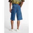 thumbnail image 3 of Kacey Lee Men's Loose Skater Carpenter Denim Shorts, Sizes 30-40, 3 of 5