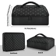 thumbnail image 3 of Iauyy Casserole Carrier for Hot Food Insulated Casserole Travel Carry Bag with Lid Food Warmer Bag for Party/Picnic,White Dots, 3 of 7