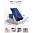 thumbnail image 4 of Support de Tablette, Coussin Doux pour Genoux, Support de Tablette pour iPad, Support de Tablette Multi-Angle pour iPads, Tablettes, Liseuses, Téléphone Intelligent, Livres et Magazines (Blanc) Blanc, 4 of 7