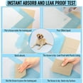 thumbnail image 4 of Dog and Puppy Training Pads, Potty Pads, Dog Pads Diapers Leak-Proof 6-Layer Pee Pads with Thicker Materials with Quick-Dry Surface for Potty Training, blue,XL (23.6 x 35.4 inch) Pee Pads, 4 of 8