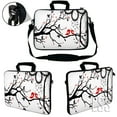 thumbnail image 3 of LSS 13.3 inch Laptop Sleeve Bag Notebook with Extra Side Pocket, Soft Carrying Handle & Removable Shoulder Strap for 12" 12.1" 13" 13.3" - Love Birds, 3 of 3