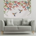thumbnail image 4 of Tapestry Wall Hanging Tropical Flowers Butterfly Hummingbird Tapestry Polyester Tapestry Bright Wall Art Wall Blanket Wall Decor for Bedroom Living Room Dorm Decor（60 x 40 inch） Home Decor Gifts, 4 of 7