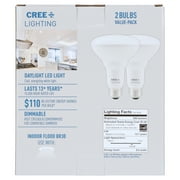 Cree Lighting Basic BR30 65W Equivalent LED Bulb, 650 lumens, Dimmable, Daylight 5000K, 15,000 hour rated life, 80 CRI, Good for Enclosed | 2-Pack