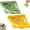 Green+Orange, variant on Magnetic Drainage & Filter Basket 2.0 Design, Corner Sink Strainer with Twist-Open Bottom, Triangular Drain Basket for Food Scraps & Rinsing Produce, Fits Metal Sinks(Green+Orange)