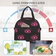 thumbnail image 6 of DouZhe Lunch Bags for Women and Men, Cute Pink Freak Eye Prints Reusable Portable Insulated Cooler Waterproof Lunch Tote Bag for Travel Work Picnic, 6 of 7
