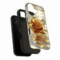 thumbnail image 3 of Luxury Gold Rose Design Women's Fashion Phone Case - Perfect for Valentine's Day or Mother's Day Gifts, Durable Shockproof with Glossy Finish, Compatible with iPhone 11/12/13/14/15/16 (Pro Max/Plus), 3 of 9