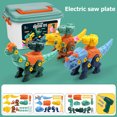 thumbnail image 3 of Bloques, 3 Piezas De Juguetes De Dinosaurio Desmontables Para Niños De 3 A 7 Años, Niñas, Construcción De Edificios, Ingeniería, Destornilladores, Kit De Juego De Bricolaje, Regalos De Aprendizaje Par Muyoka Hogar, 3 of 4