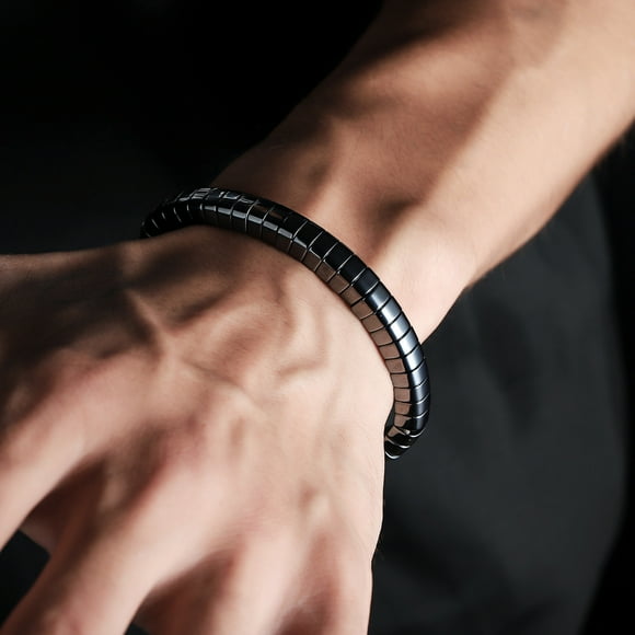 Pulsera de hematita para hombre: Reaviva el poder masculino. Pulseras para recuperar la confianza.
