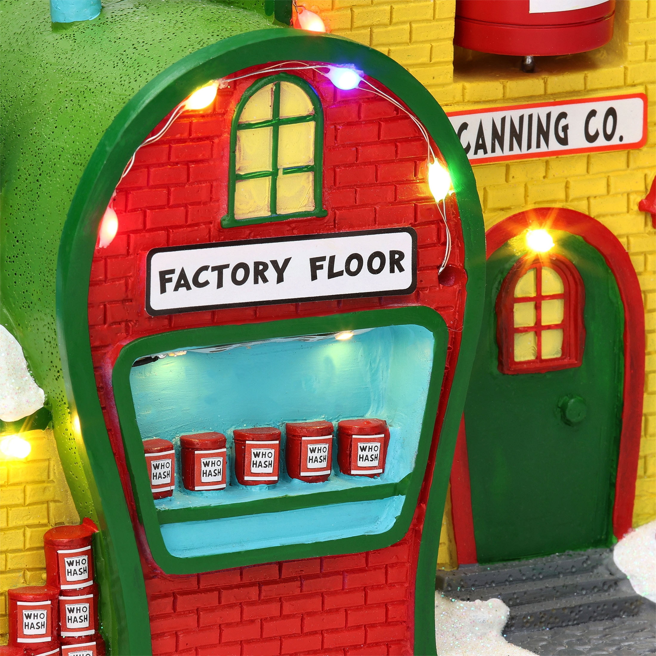 Dr. Seuss The Grinch Who Hash Factory Tabletop Christmas Village Building