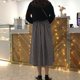 thumbnail image 5 of Guardurnaity plisada de cintura alta de verano elegante y cómoda Maxi de cuadros faldas para mujer Vintage Vestidos, 5 of 5