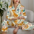 thumbnail image 6 of Sikiie Whimsical Fox Floral Garden Pajamas for Women Set, Womens Pajama Sets, Lounge Sets for Women, 2pjs for Women-Small, 6 of 7