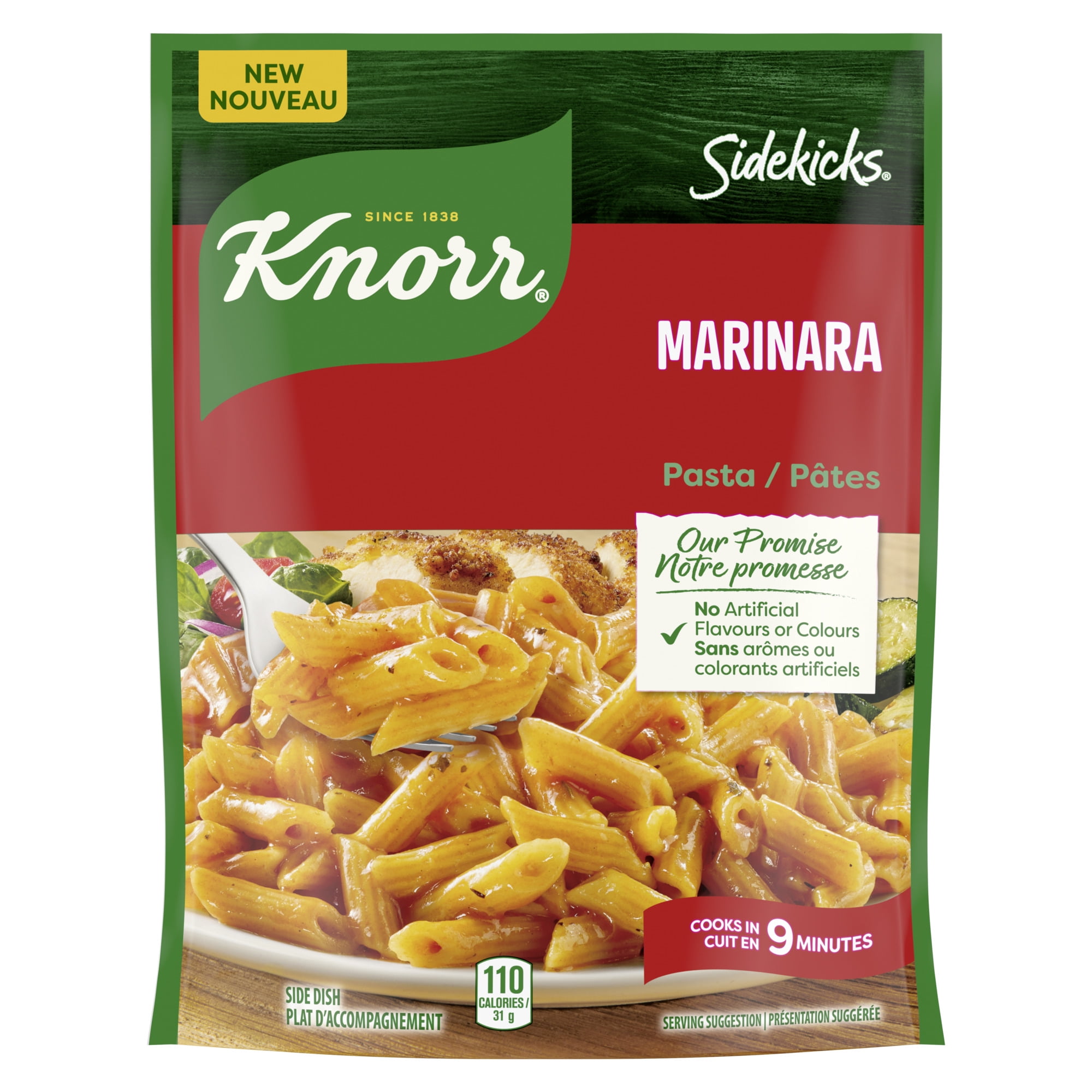 Knorr Marinara Pasta, Pasta Sides, for a Delicious + Quick Side Dish, with No Artificial Flavours