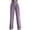 Purple, variant on Fesfesfes Fashion Women Pant Trousers Full Pants Casual Straight Solid Color Suit Pants