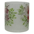 thumbnail image 5 of Northlight 8" Hand Painted Christmas Cardinal and Pine Flameless Glass Christmas Candle Holder, 5 of 6