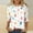#1_White, variant on Womens Easter Shirts 3/4 Sleeve Crewneck Cute Shirts Graphic Print Tunic Tops Happy Easter Day T-Shirts Holiday Beach Party Blouses 2025