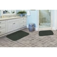 thumbnail image 2 of Garland Rug Serendipity Washable Nylon Bath Rug Set, 2 Piece Set (17"x24" Bath Rug, & 21"x34" Bath Rug) Dark Gray, 2 of 6