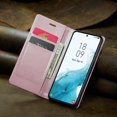 thumbnail image 2 of SaniMore for iPhone 14 Pro (6.1" 2022) Case, PU Leather Auto-magnet Full Protection Flip Kickstand Card & Cash Slots, Retro Shockproof Anti-fall Wallet Business Shell for iPhone 14 Pro, Pink, 2 of 8