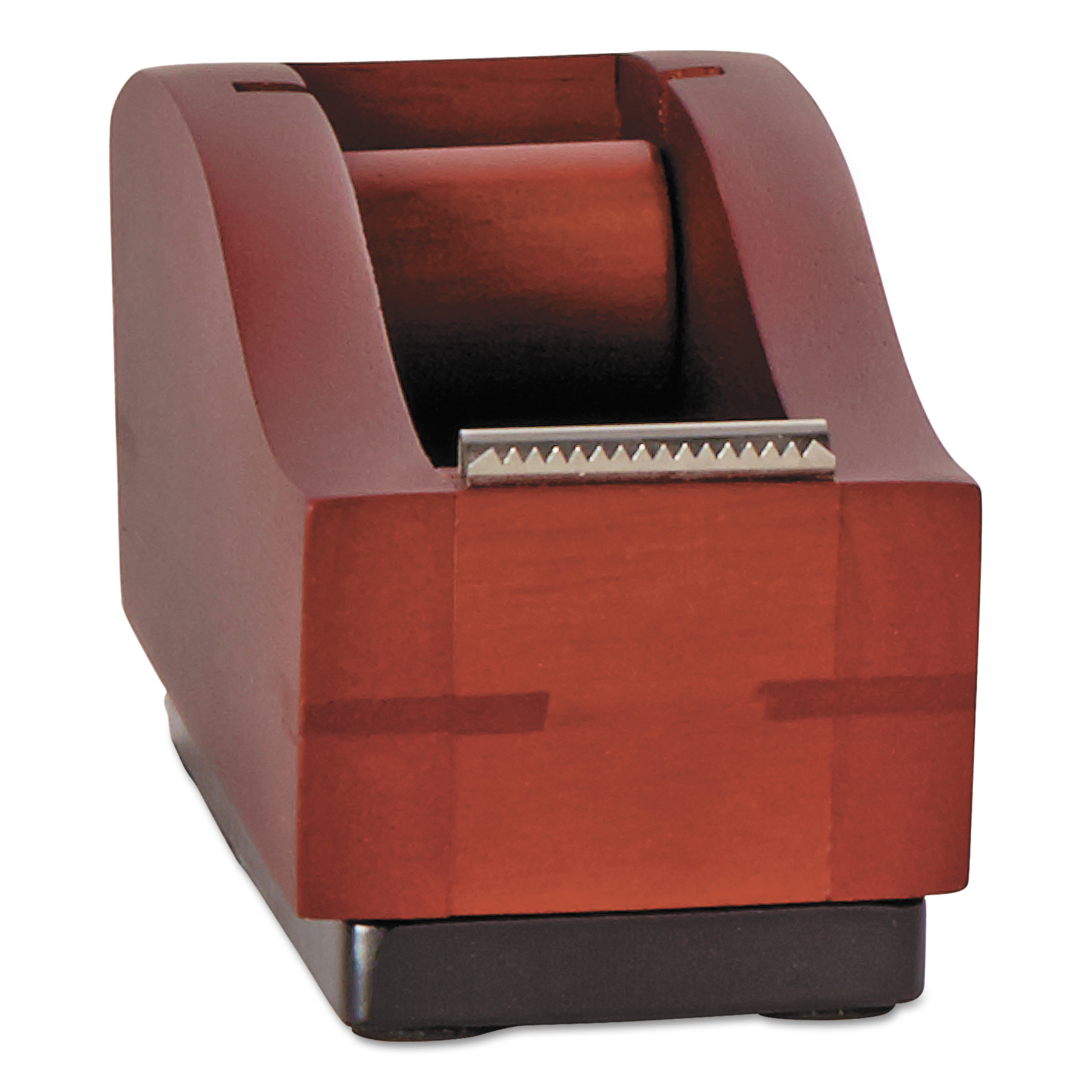 Rolodex Executive Woodline II Desktop Tape Dispenser, 1" Core, Solid