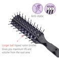 thumbnail image 3 of Perfehair Mens Vented Hair Brush for Blow Drying, Anti Static Vent Hairbrush for Styling Fine, Curly, Wavy, Wet or Dry Hair, Black, 3 of 9